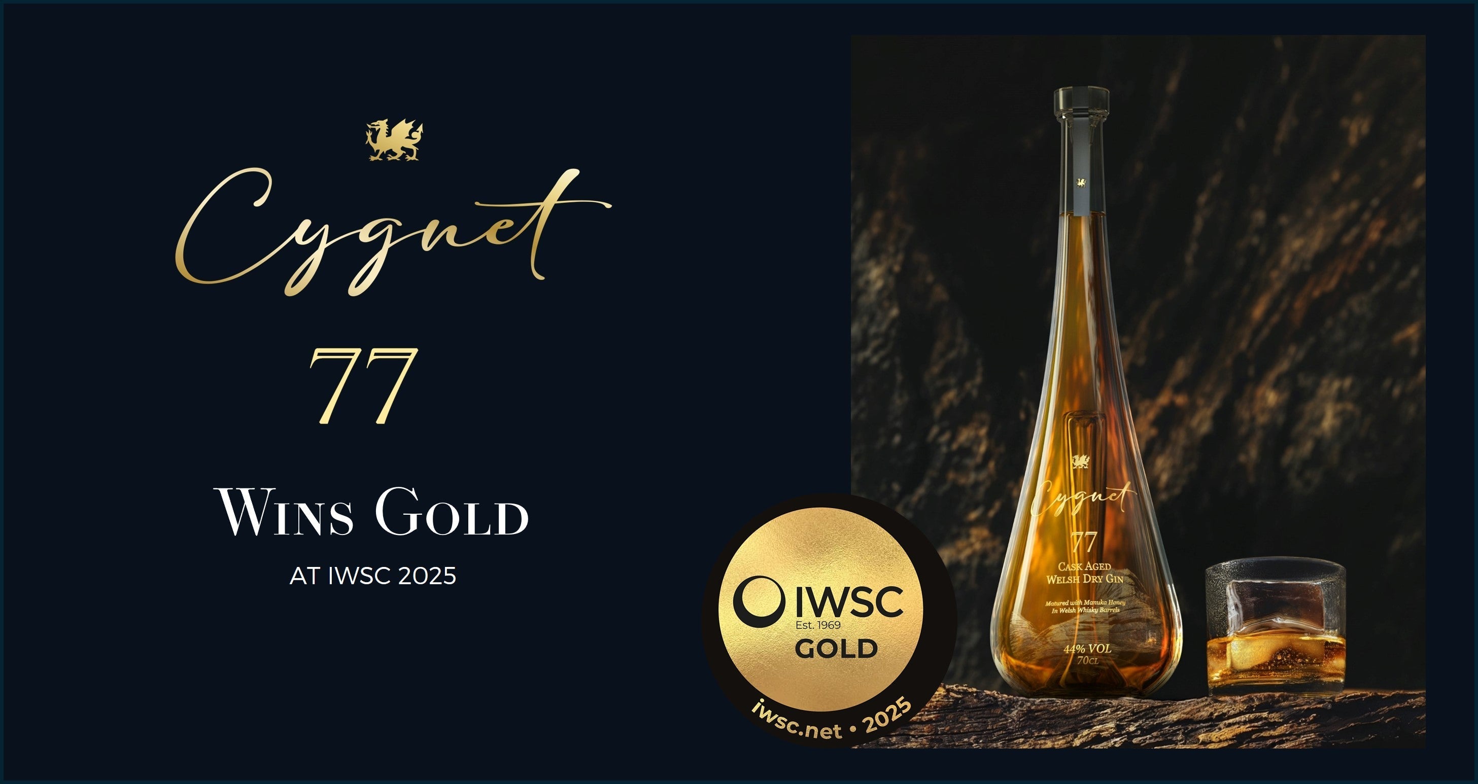 Cygnet 77 Wins Gold Award from IWSC – Cygnet Distillery