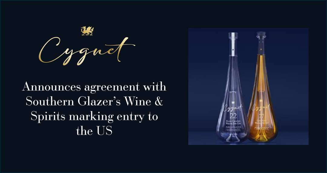 Cygnet Gin announces agreement with Southern Glazer's Wine & Spirits, marking entry into the US